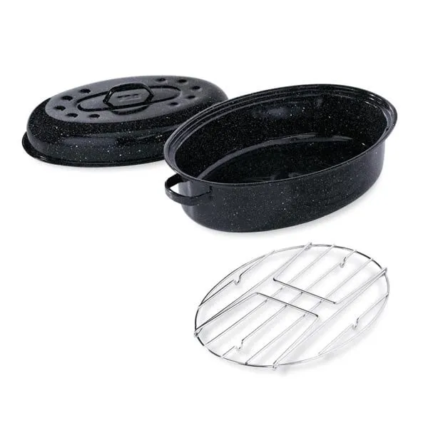Lot Roaster 3 6 personnes avec grille Graniteware