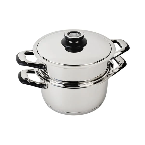 Lot faitout basse température et insert cuit vapeur 24cm Ecovitam