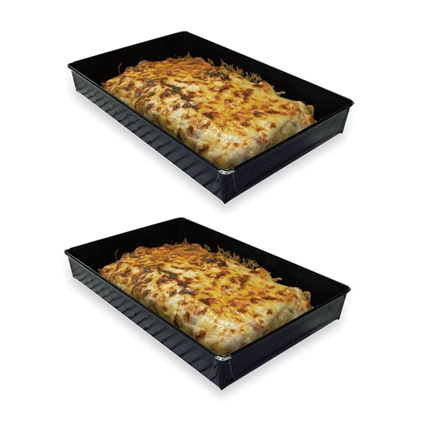 Lot de deux plats de cuisson anti-adhérent 28 cm NoStik
