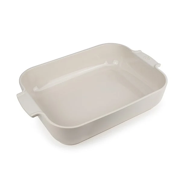 Plat à four céramique Appolia rectangulaire écru 40 cm Peugeot