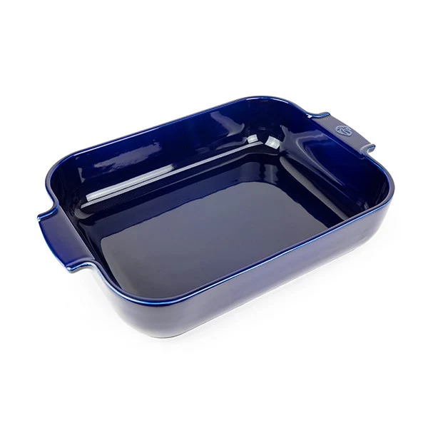 Plat à four céramique Appolia rectangulaire bleu 40 cm Peugeot