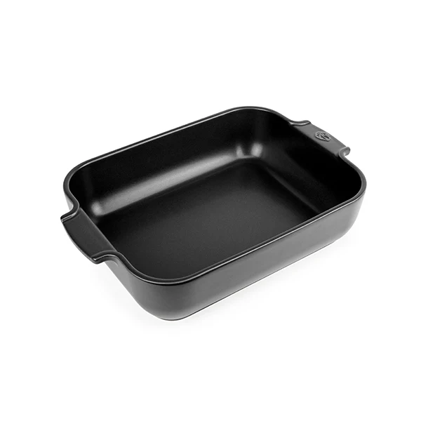 Plat à four céramique Appolia rectangulaire noir mat 32 cm Peugeot