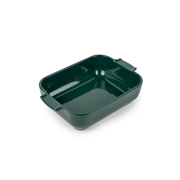 Plat à four céramique Appolia rectangulaire vert 25 cm Peugeot
