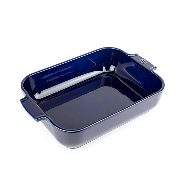 Plat à four céramique Appolia rectangulaire bleu 32 cm Peugeot