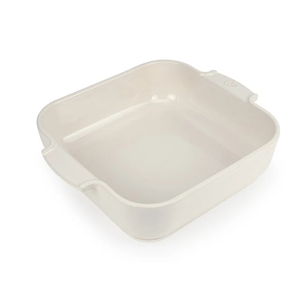 Plat à four céramique Appolia carré écru 28 cm Peugeot
