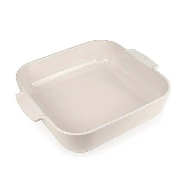 Plat à four céramique Appolia carré écru 36 cm Peugeot