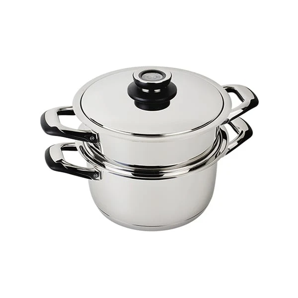 Lot faitout basse température et insert cuit vapeur 20cm Ecovitam