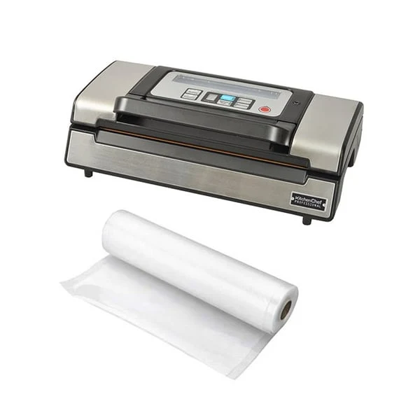Lot appareil à emballer sous vide semi-pro soudure et rouleau 10 mètres de sachets à découper