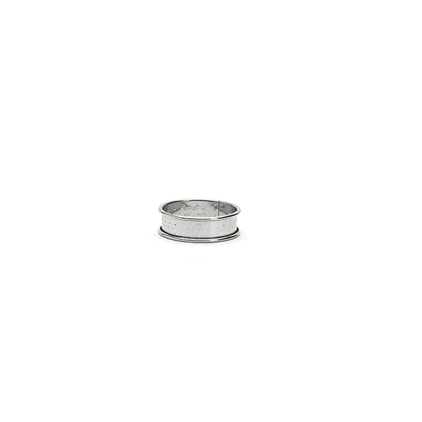 Cercle à tartelette inox perforé 6 cm De Buyer