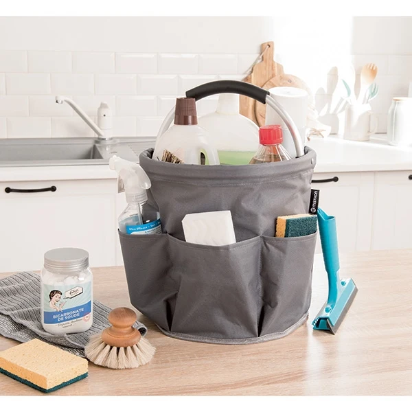 Panier multirangement 17 L gris Mathon