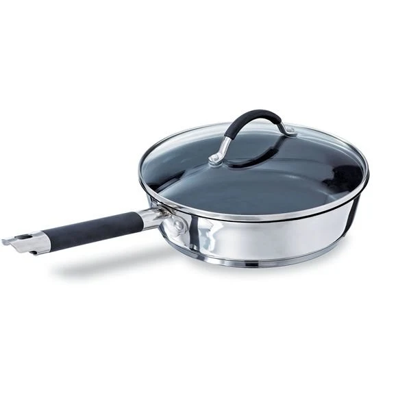 Sauteuse antiadhésive inox et couvercle Rapid Cook 24 cm Mathon