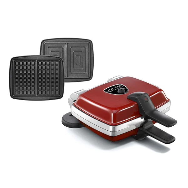 Gaufrier électrique 2 plaques Super 2 Antiadhésif rouge 1000 W Lagrange