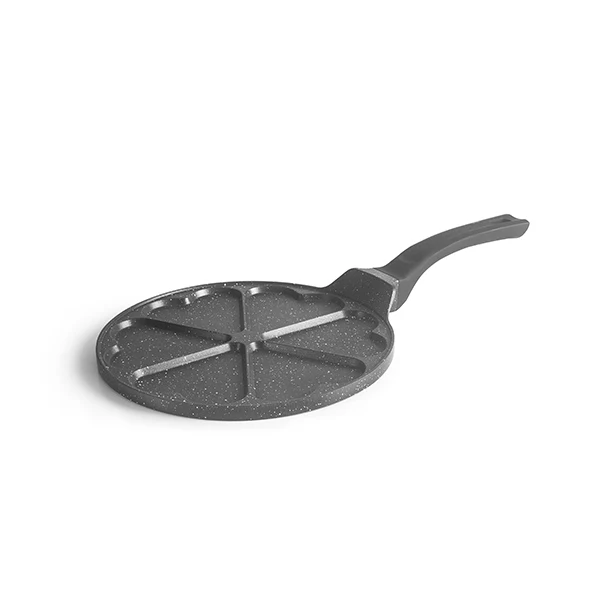 Poêle 6 mini crêpes en cœur 28 cm Ibili