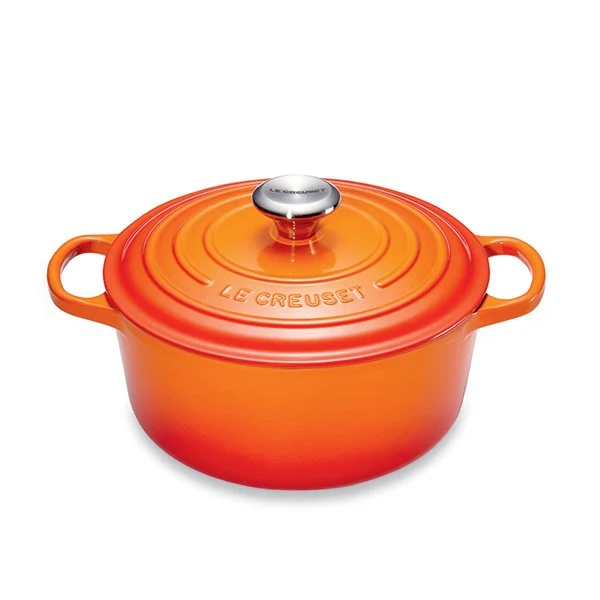 Cocotte fonte rond 26 cm volcanique Le Creuset