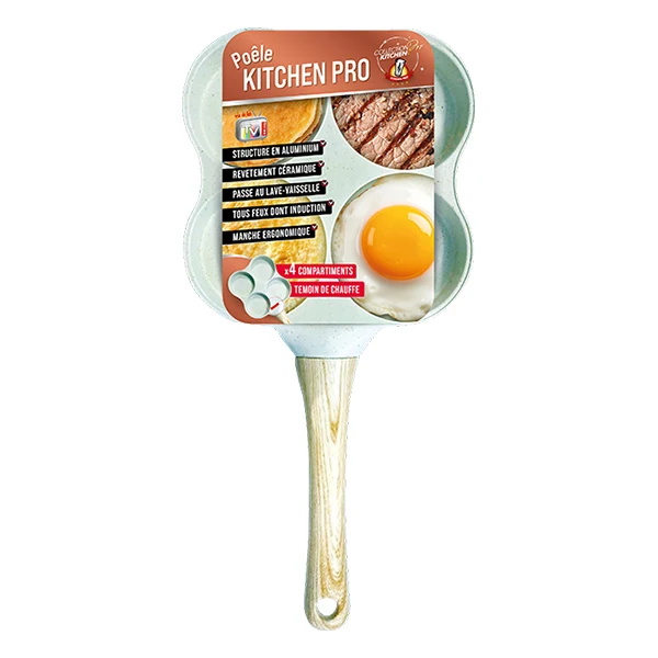 Poêle à pancakes 4 compartiments Kitchenpro