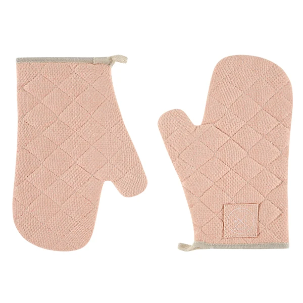 Paire de gants de cuisine en coton recyclé saumon Witloft