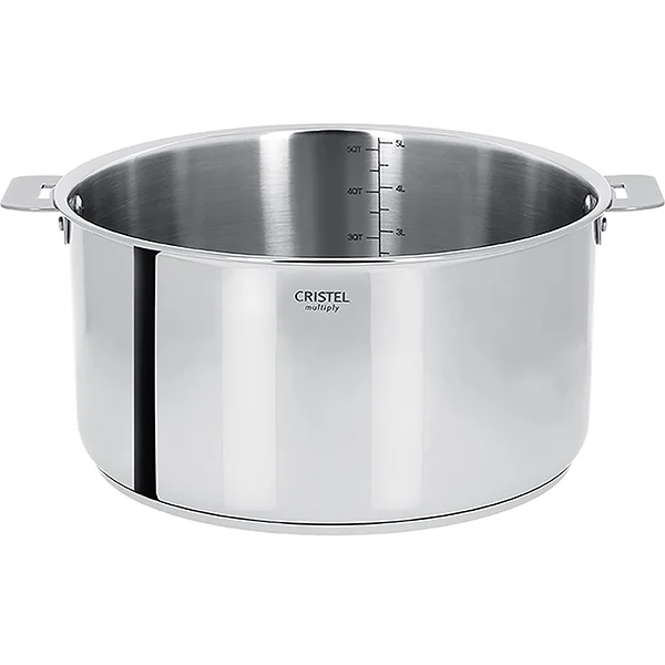 Faitout inox Casteline sans manche 24 cm Cristel