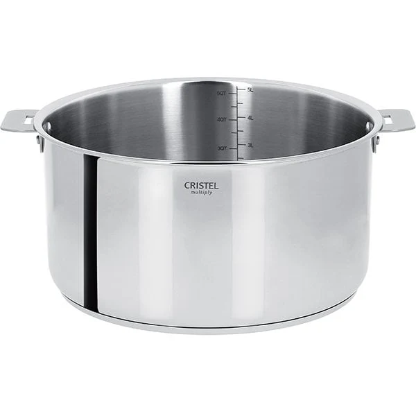 Casserole inox Casteline sans manche 18 cm Cristel
