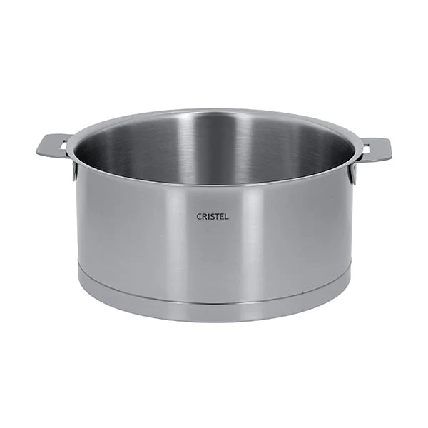Faitout inox Strate sans manche 24 cm 5,1 L Cristel