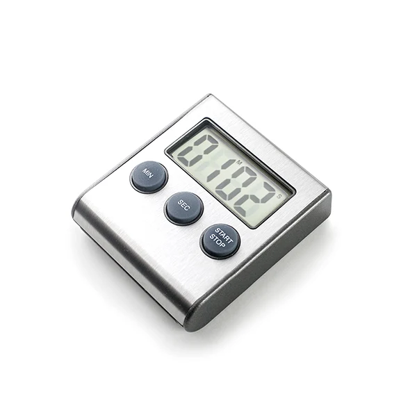Minuteur de cuisine digital en inox Ibili