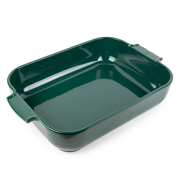 Plat à four céramique Appolia rectangulaire vert 40 cm Peugeot