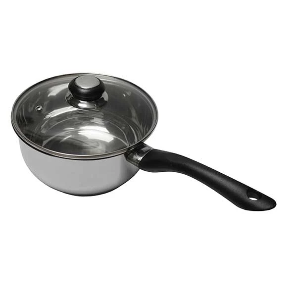 Casserole inox avec couvercle en verre 20 cm Baumalu