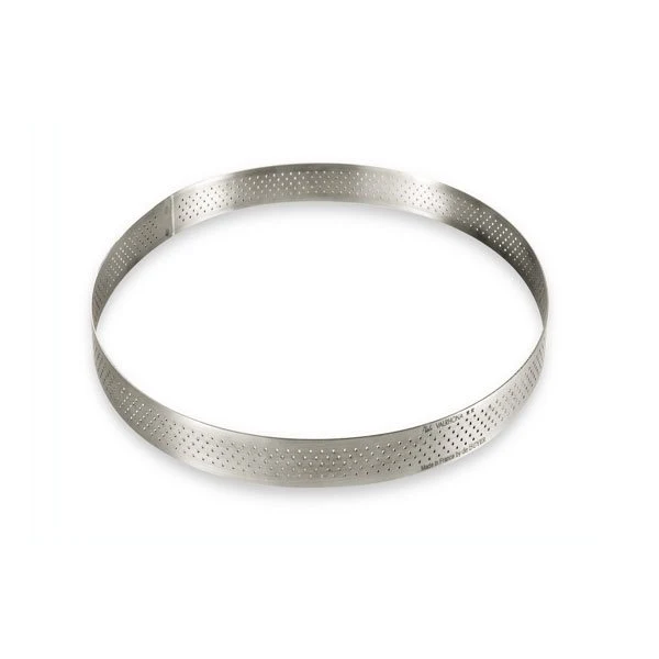 Cercle à tarte rond perforé 28,5 cm De Buyer