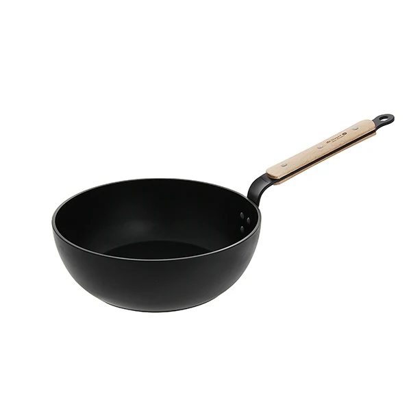 Sauteuse 28 cm bombée choc B bois De Buyer