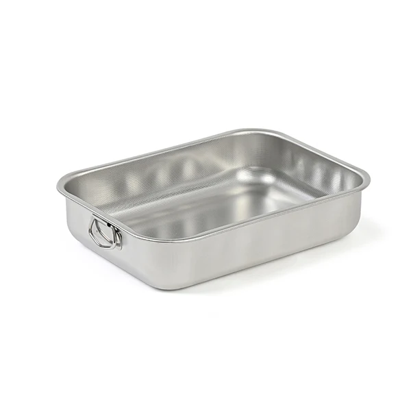 Plat à four rectangulaire en inox 30 x 22 cm Steel Pan