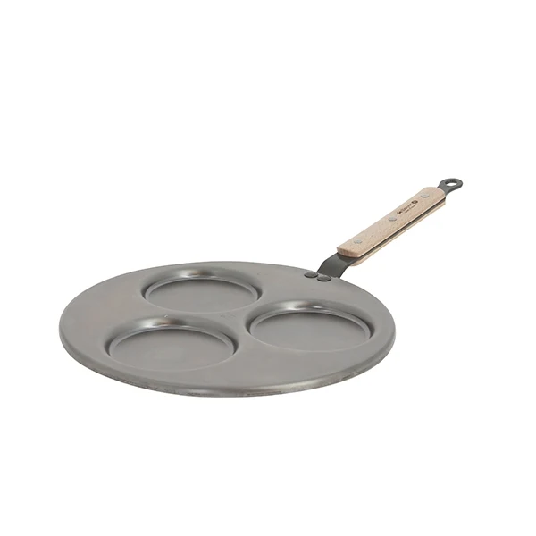 Poêle 3 blinis acier Minéral B Bois 27 cm De Buyer