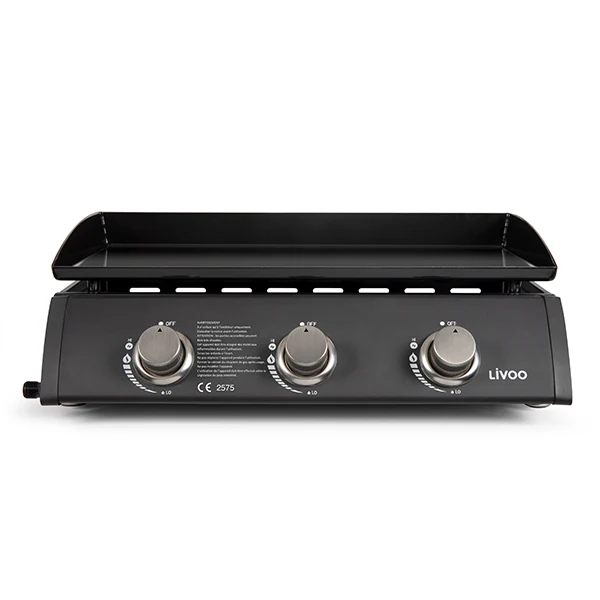 Plancha à gaz 3 brûleurs DOC277N Livoo