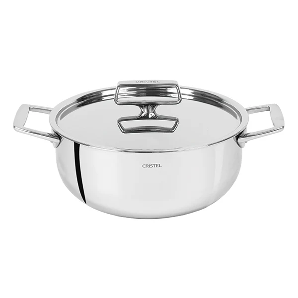 Faitout inox avec couvercle Castel'Pro 28 cm 7,2 L Cristel