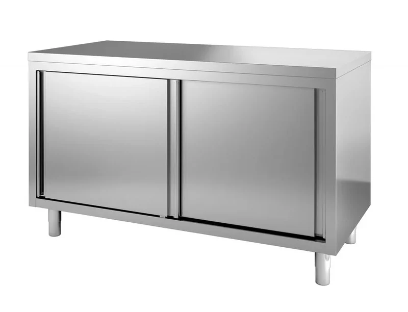 Armoire de passage en acier inoxydable ECO 10x6 avec portes coulissantes