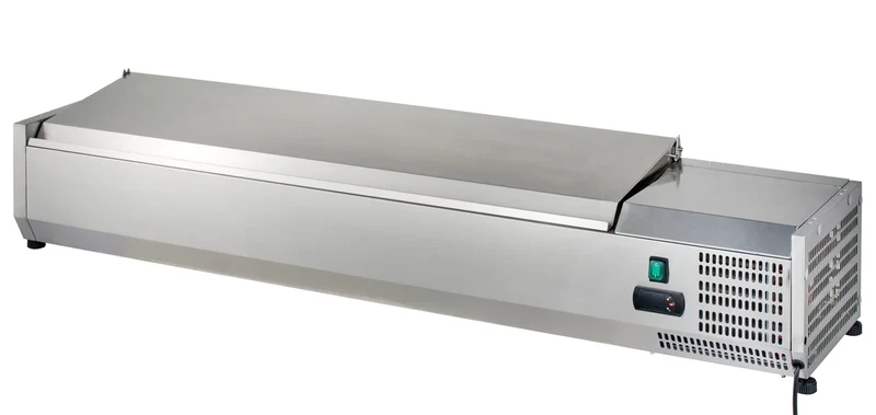 Vitrine réfrigérée de comptoir ECO 8 x GN 1/4 en inox