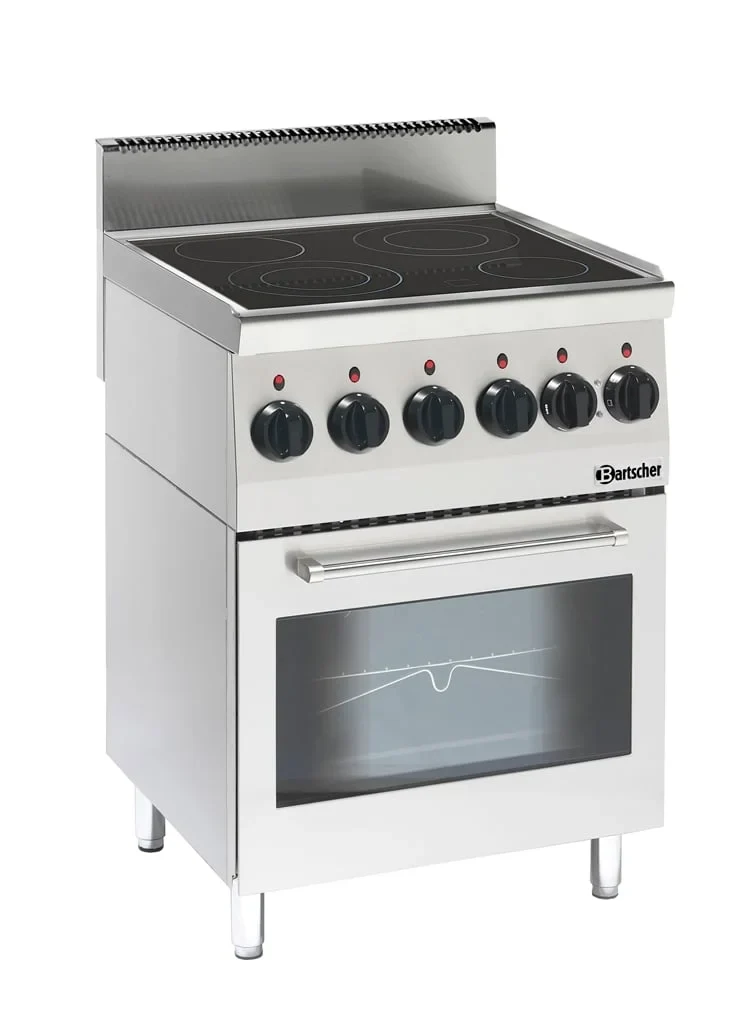 Bartscher cuisinière vitrocéramique 600 Imbiss avec four électrique multifonction