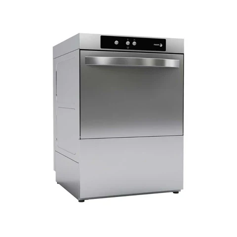 Lave-vaisselle frontale FAGOR + Doseur de détergent intégré - Panier 500x500mm - 3,48 kW Mono 230V - 576x605x835mm