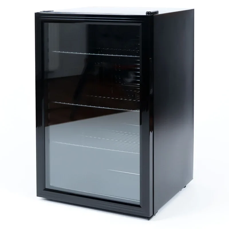 Armoire à boissons avec porte vitrée – 115 L – noire