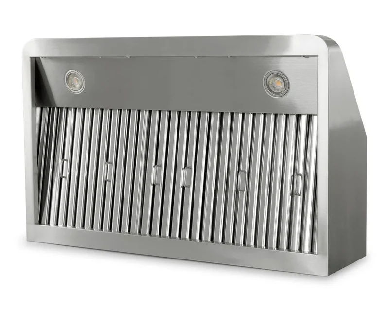 Hotte aspirante en inox - avec moteur - 900 x 560 x 250 mm