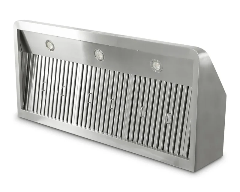 Hotte aspirante en inox - avec moteur - 1.200 x 560 x 250 mm