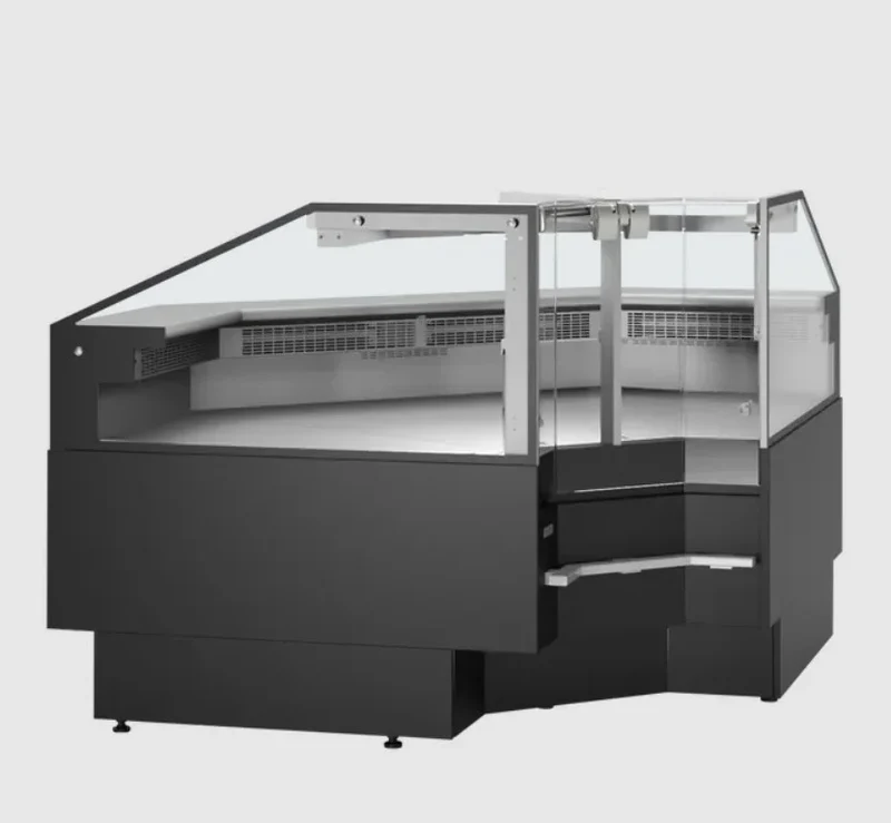 Tefcold comptoir réfrigéré de service SOCA90INTB élément d’angle 90° 1120 mm, LED, noir