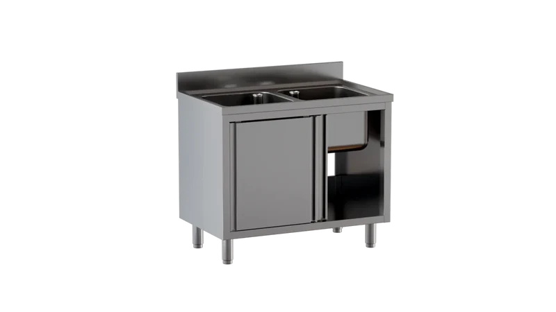 Armoire plonge ECO 12x7 avec 2 bacs