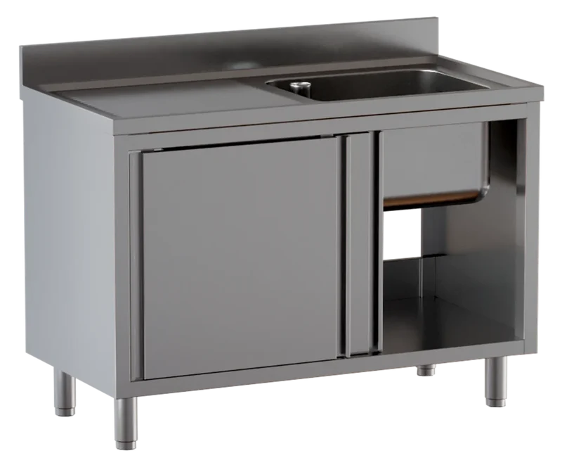Armoire plonge ECO 10x6 avec 1 bac à droite