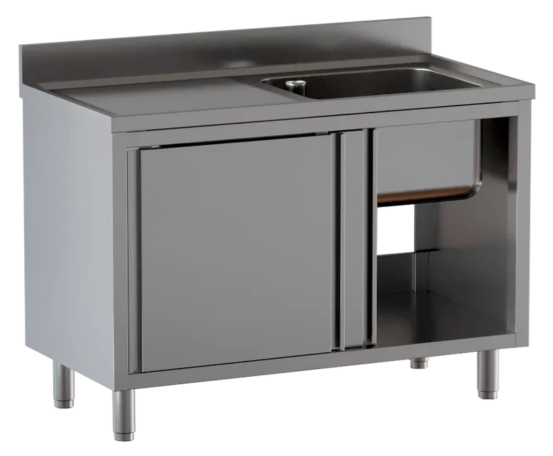 Armoire plonge ECO 14x7 avec 1 bac à droite