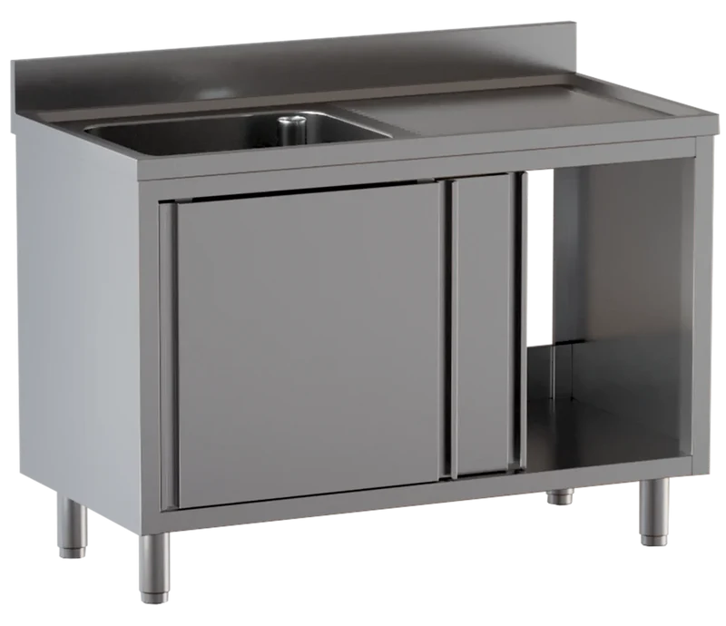 Armoire plonge ECO 10x6 avec 1 bac à gauche