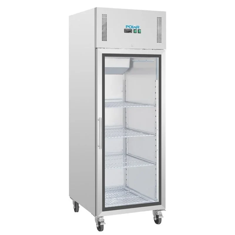 Armoire réfrigérée professionnelle Polar Série G 1 porte 600 Litres avec porte vitrée