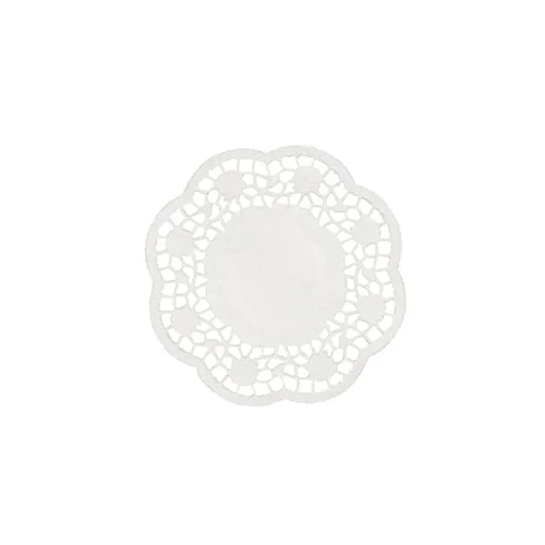 Papstar 1000 dentelles rondes pour assiettes et tasses Ø 10 cm blanc