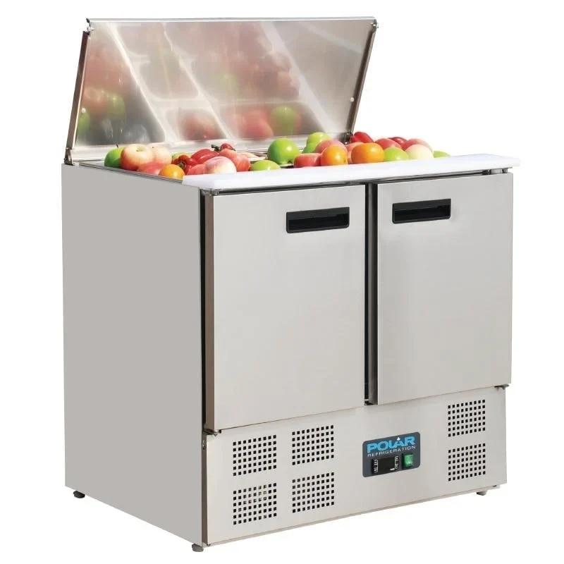 Saladette Polar avec 2 portes et couvercle rabattable
