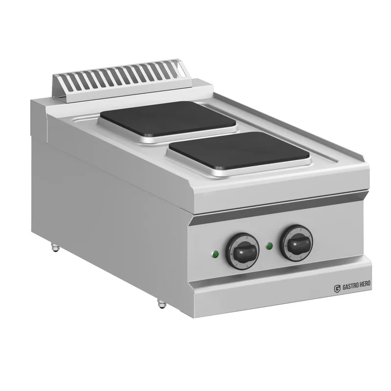 Cuisinière électrique Série 700 - 40/70 - appareil de table - 2 plaques carrées - 5,2 kW