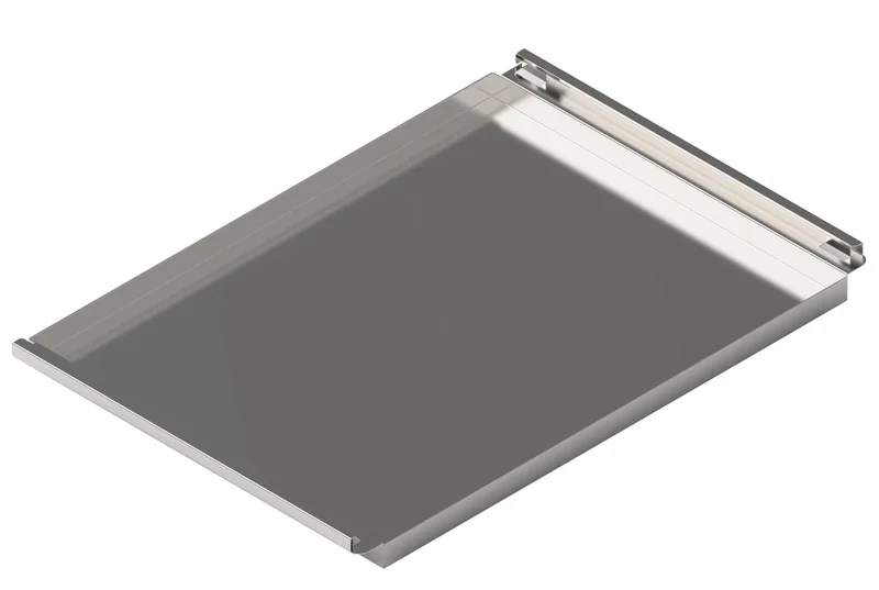 Bac récupérateur de graisse en acier inoxydable Tecnoeka Millennial EKT64RG, 600 x 400 mm, profondeur 40 mm
