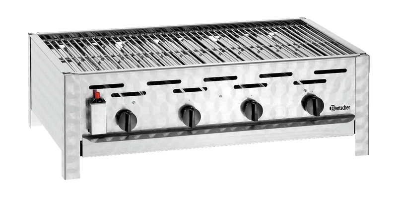 Bartscher Grill à gaz de table combiné avec 4 brûleurs